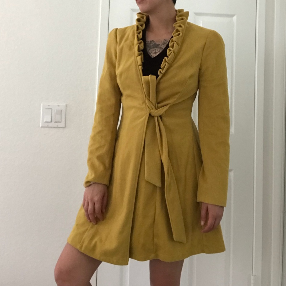 FashionMIA ruffle coat